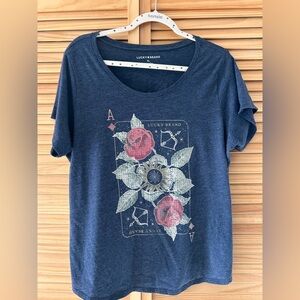 Lucky Tee with Floral Graphic